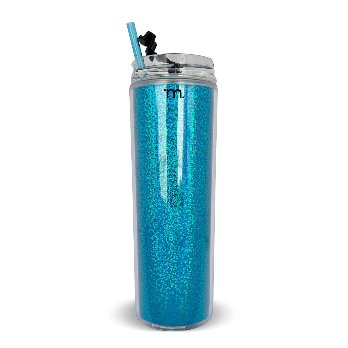 Termo Vaso Glitter Personalizado (popote Y Tapa Antiderrame)